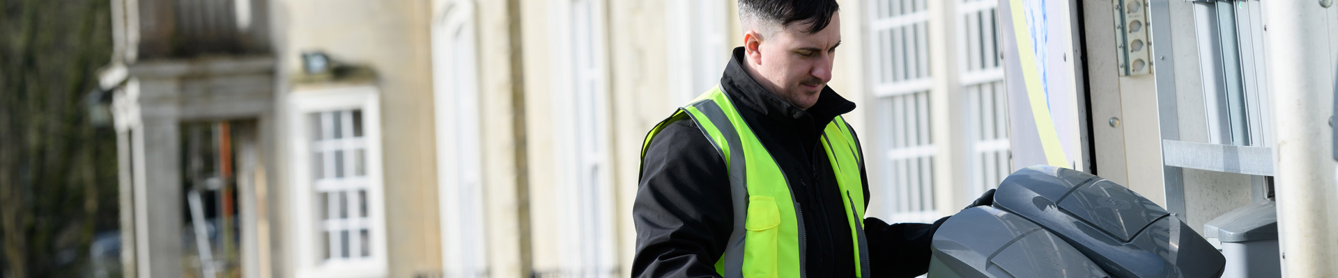 Sanitary bin collection & disposal service for commercial customer