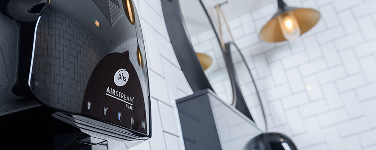 phs hand dryers in a washroom
