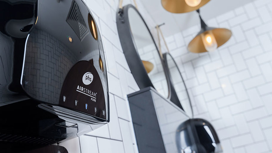 phs hand dryers in a washroom